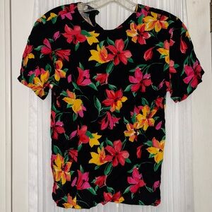 Vintage Floral Blouse